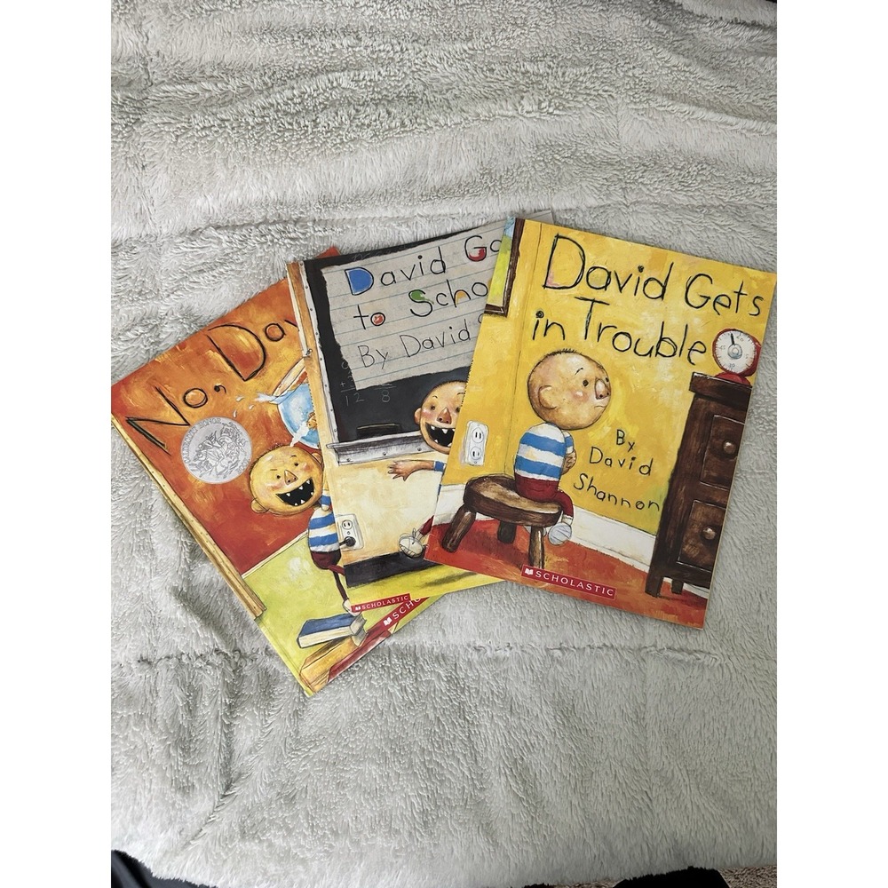 Lot Of Three Books No David Goes To School Gets In Trouble